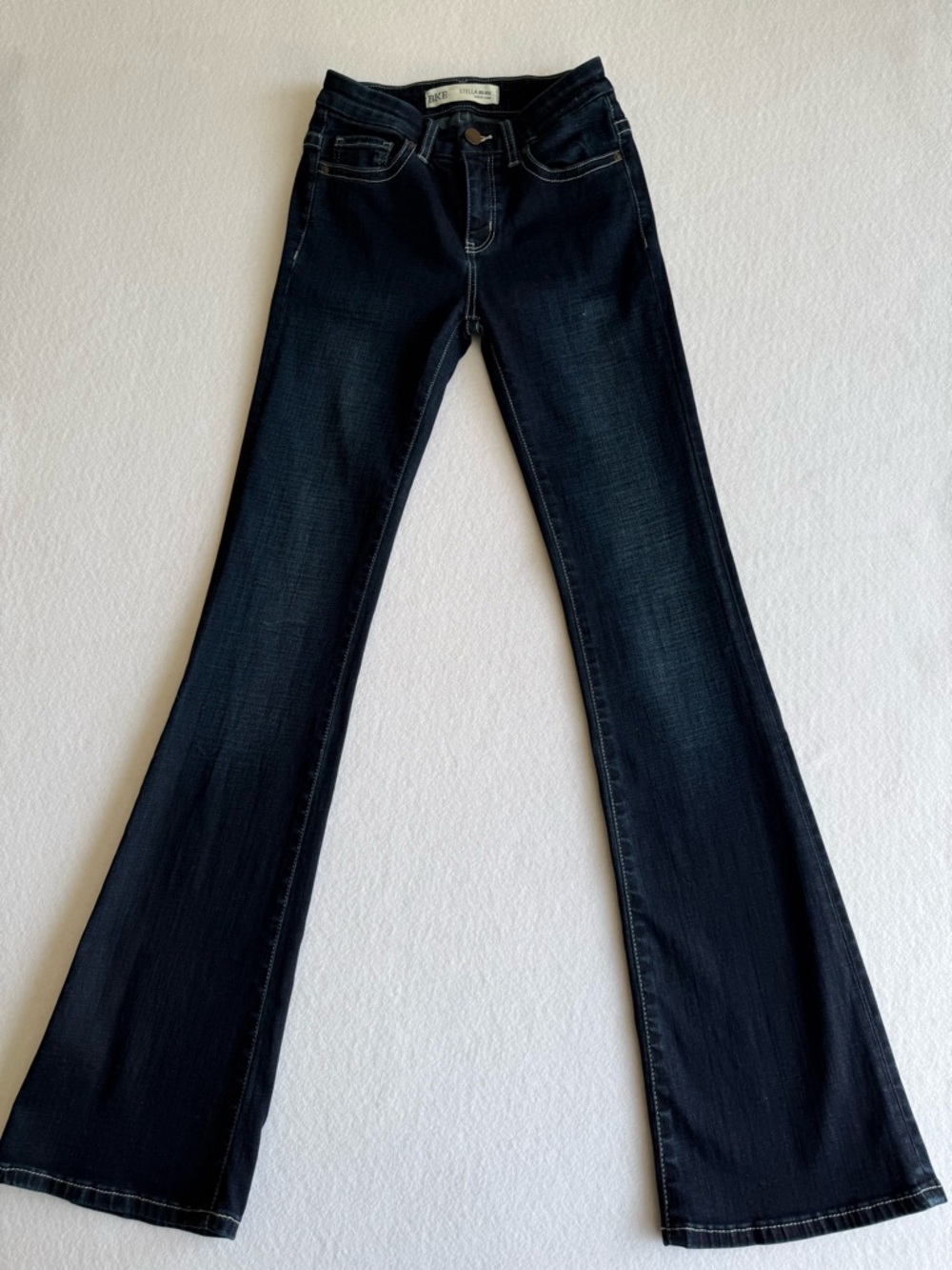 BKE Denim Jeans Women’s Size 24x33.5 Stella Boot Stretch Dark Wash
